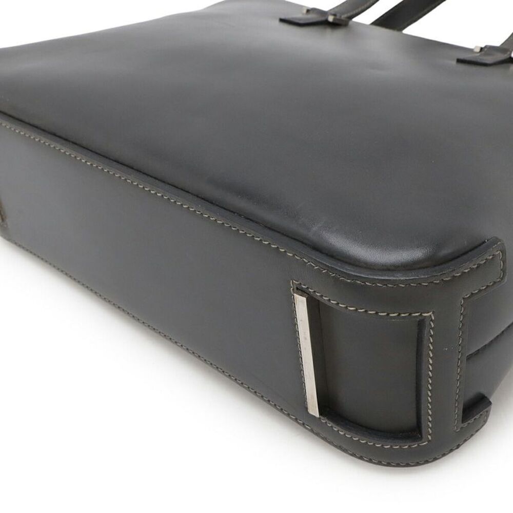 Hermes Escapade Tote Bag Dark Gray Leather - Picture 3 of 9